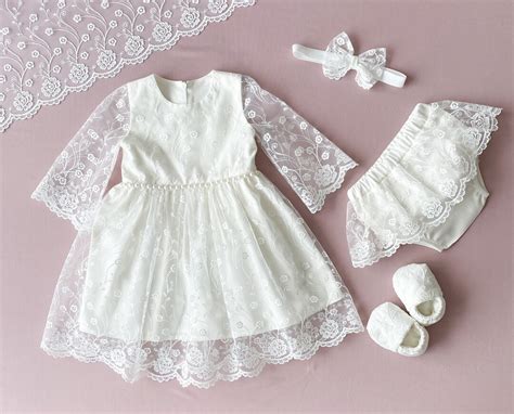 Baptism Dress, Baptism Girl Outfit, Baptismal Dress Toddler ...