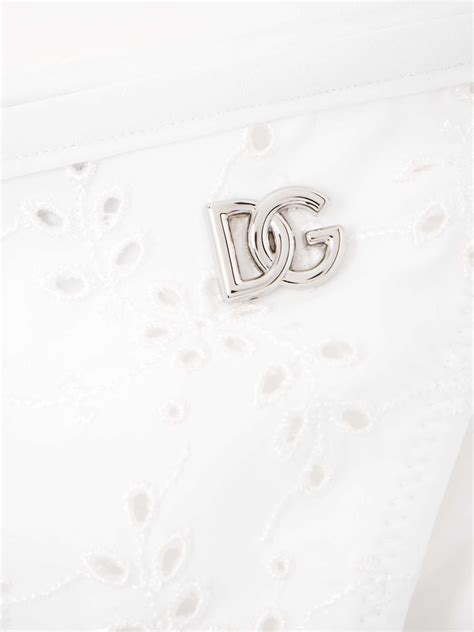 DOLCE GABBANA Broderie Anglaise Halterneck Triangle Bikini NET A PORTER