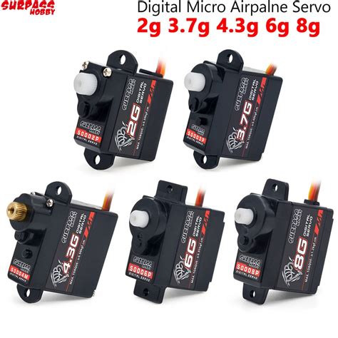 Surpass Hobby 2g 3 7g 4 3g 6g 8g Micro Digital Mini Servo Engranaje De