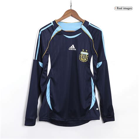 Camiseta Retro Argentina Segunda Equipaci N Visitante Manga Larga