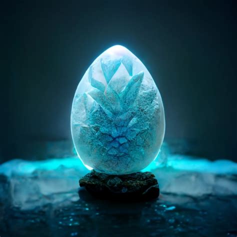 Mystic Dragon Egg Character In The Center Ice Egg Midjourney Openart