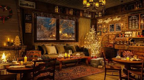 Cozy Christmas Coffee Shop Ambience 🎄Relaxing Jazz Instrumental Music for Study, Chill and Work ...