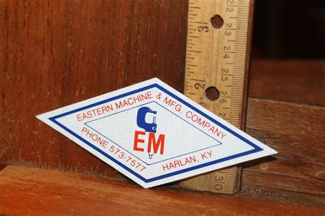 Vintage Coal Mining Decal Sticker Eastern Machine Harlan Kentucky Ebay