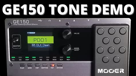 Mooer GE150 Preset Tone Demo YouTube