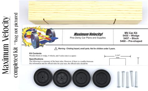 Basic Car Kit Pinewood Derby Kit