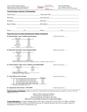 Fillable Online Sample Submission Form Fax Email Print Pdffiller