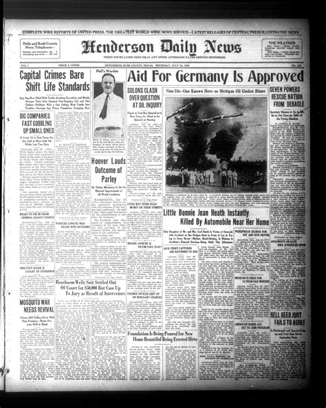 Henderson Daily News (Henderson, Tex.),, Vol. 1, No. 108, Ed. 1