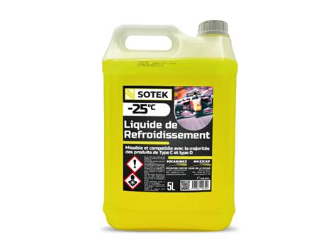 Liquide De Refroidissement 25 05L JAUNE SOCARIMEX Produits D