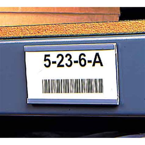 C Channel Label Holders Plastic Bar Code Label Holder