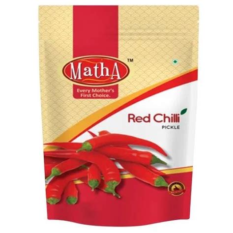 Matha 200g Red Chilli Pickle Shelf Life 12 Months Certification Fssai Certified At Rs 25