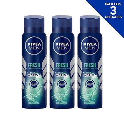 Desodorante Antitranspirante Aerosol Nivea Men Fresh Active Ml