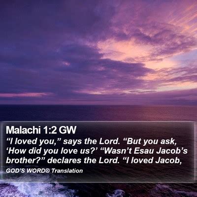 Malachi 1 Bible Images - Malachi Chapter 1 GW Bible Verse Pictures