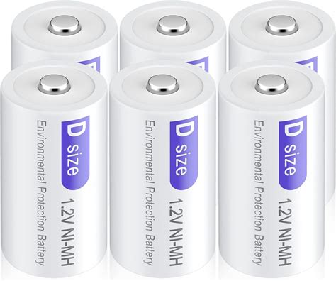 Amazon Palogreen Pack Rechargeable D Size Batteries V Mah