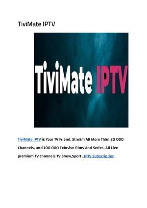 Calaméo Tivi Mate Iptv