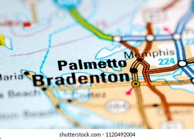 Palmetto Florida Usa On Map Stock Photo 1120492004 | Shutterstock