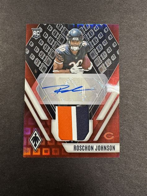 Panini Phoenix Roschon Johnson Red Rc Rpa Raj Rj Chicago