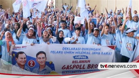 Pelaku UMKM Milenial Gaspoll Bro Jabar Siap Menangkan Prabowo Gibran