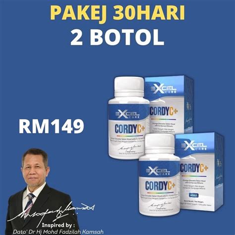 Original Excel Cordy C Cordyc Plus Oleh Dato Dr Fadzilah Kamsah