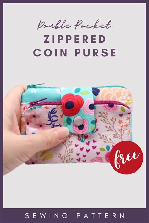 45 Free Coin Purse Sewing Pattern Zipper Closure Riochromeesa