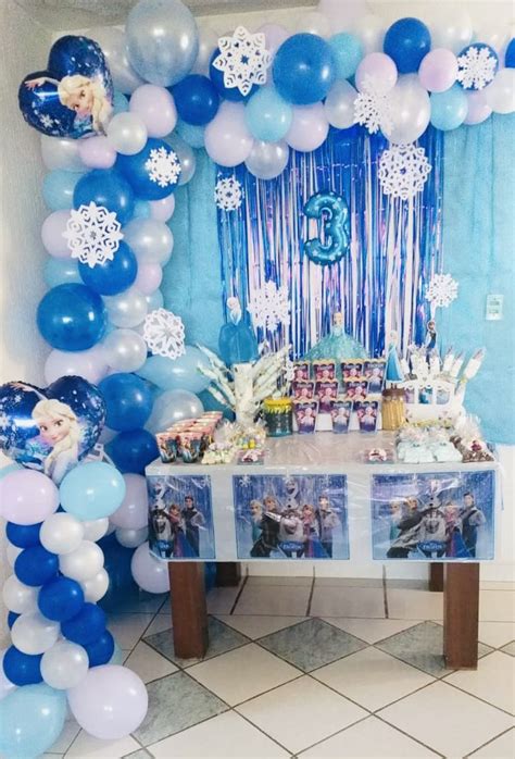 Decoración frozen Frozen decoracion fiesta Fiesta de cumpleaños de