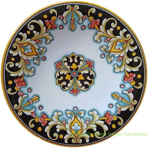 Italian Hand Painted Ceramic Majolica Plate 30cm