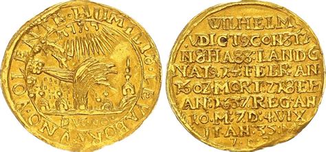 Hessen Kassel Altdeutschland Hessen Kassel 1 Dukat Gold 1637