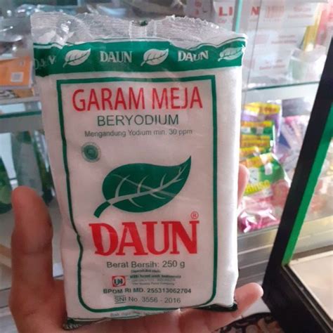 Jual Garam Meja Beryodium Daun Gr Shopee Indonesia