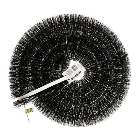 8 200mm Hedgehog Gutter Brushes 4m Black Gutter Guard Roofing