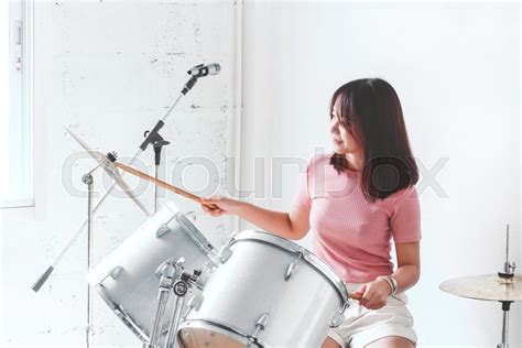 Naked Girl Playing Drums Telegraph