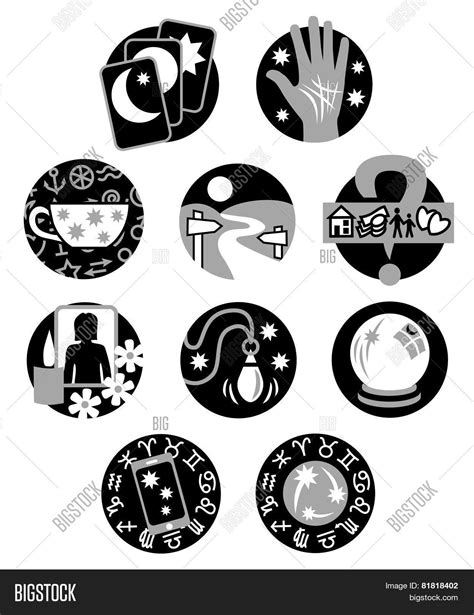 Psychic Fortune Teller Symbols Vector And Photo Bigstock