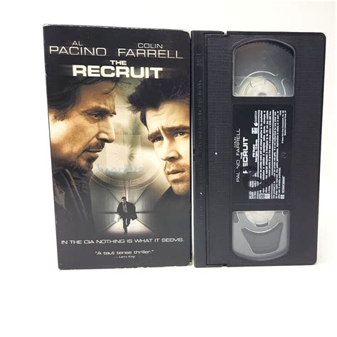 The Recruit Vhs Al Pacino Colin Farrell Rated Pg Touchstone