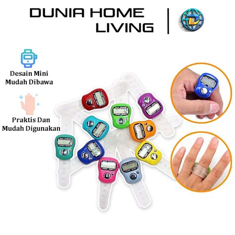 Jual Dunia Home Living Tasbih Digital Led Mini Alat Hitung Manual