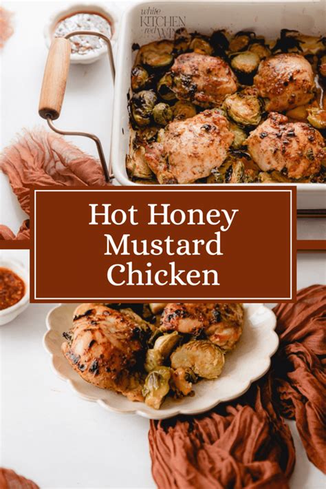 Hot Honey Mustard Glazed Chicken Thighs Minute Dinner