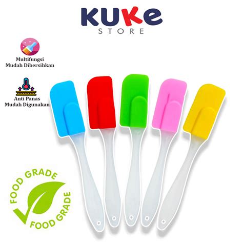 Jual Kuke Spatula Masak Silikon Tahan Panas Food Grade Spatula Sodet