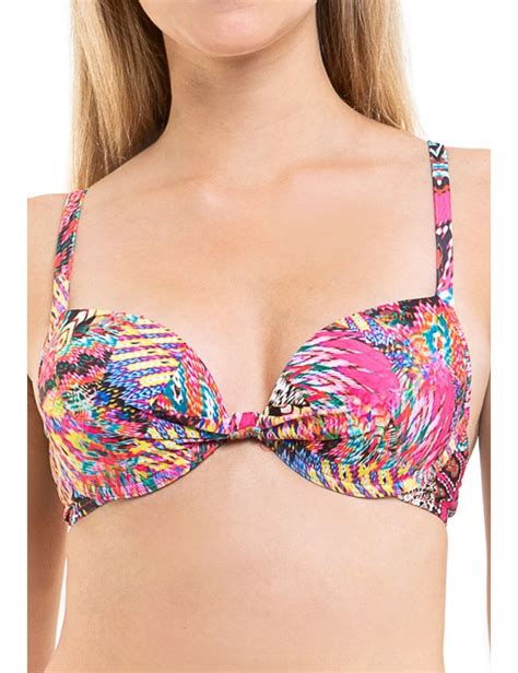 Bikini estilo sosten Estampado Fucsia Samia cl Tamaño XL Color