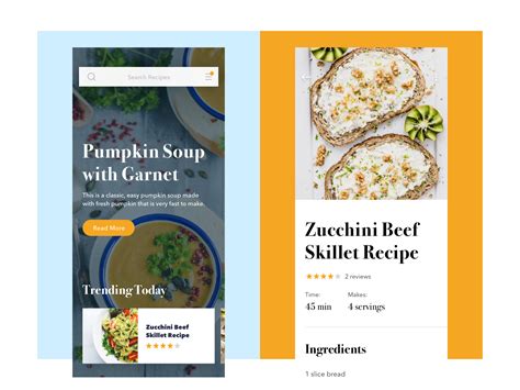 Recipe App Home Screen And Recipe Details Food App Cooking App Recipe