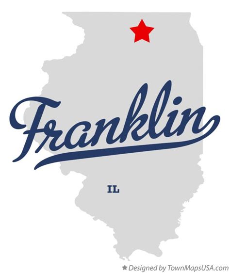 Map of Franklin, DeKalb County, IL, Illinois