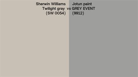 Sherwin Williams Twilight Gray Sw Vs Jotun Paint Grey Event