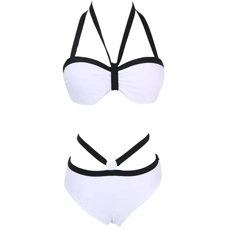 2 Pcs Hot Sale Sexy Women Bikini Set Bandage Push Up Padded Swimwear