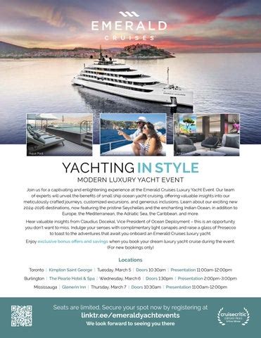 Emerald Cruises Yacht Cruises Brochure By Emerald Cruises