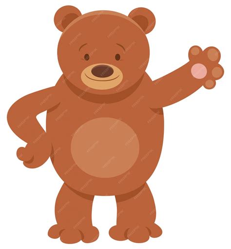 Premium Vector Cartoon Illustration Of Brown Bear Character