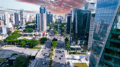 Premium Photo Aerial View Of Avenida Brigadeiro Faria Lima Itaim