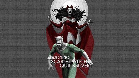 Avengers Origins Scarlet Witch And Quicksilver Hd Wallpaper