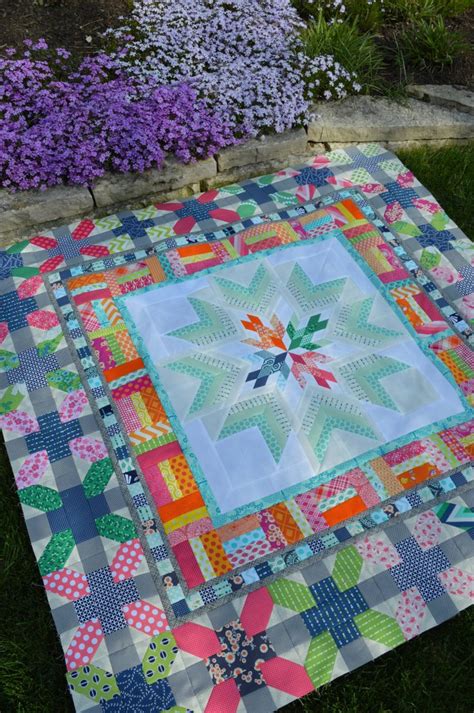 Aviatrix Medallion X And Border Color Girl Quilts By Sharon McConnell