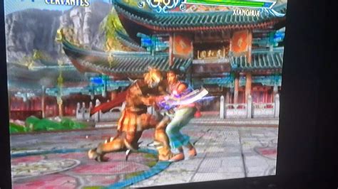 Soul Calibur 3 Cervantes Double Sword Gut Stab Throw On Xianghua Ryona