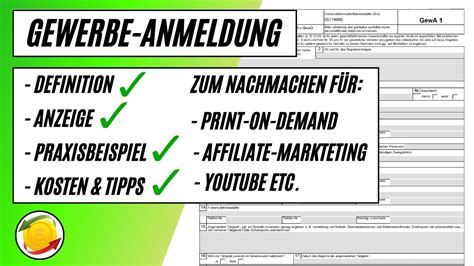 Gewerbe Anmelden Als Einzelunternehmen Online Marketing