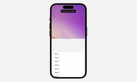 Customizing Swiftui Bottom Sheet S Background And Scrolling Behaviour