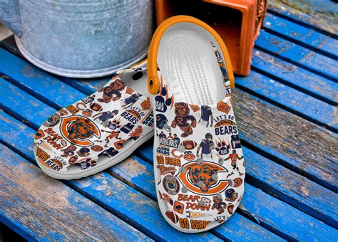 Chicago Bears Nfl Sport Crocs Crocband Clogs Shoes Comfortable For Men