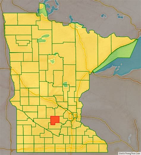 Map Of Mcleod County Minnesota A C Th Ng Th I