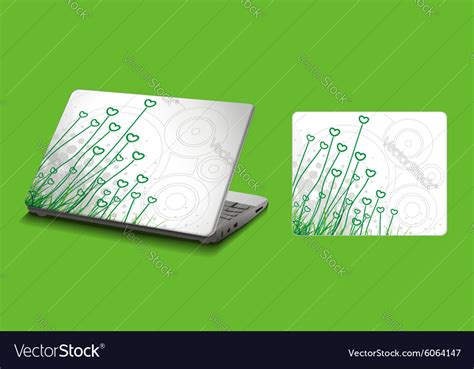 Laptop sticker Royalty Free Vector Image - VectorStock